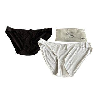 Slick Chicks Signature Accessible Bikini Briefs panties black white XL underwear